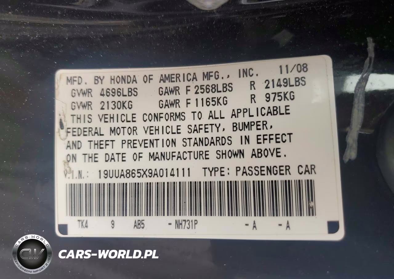 2009 Acura Tl VIN:19UUA865X9A014111 - 12