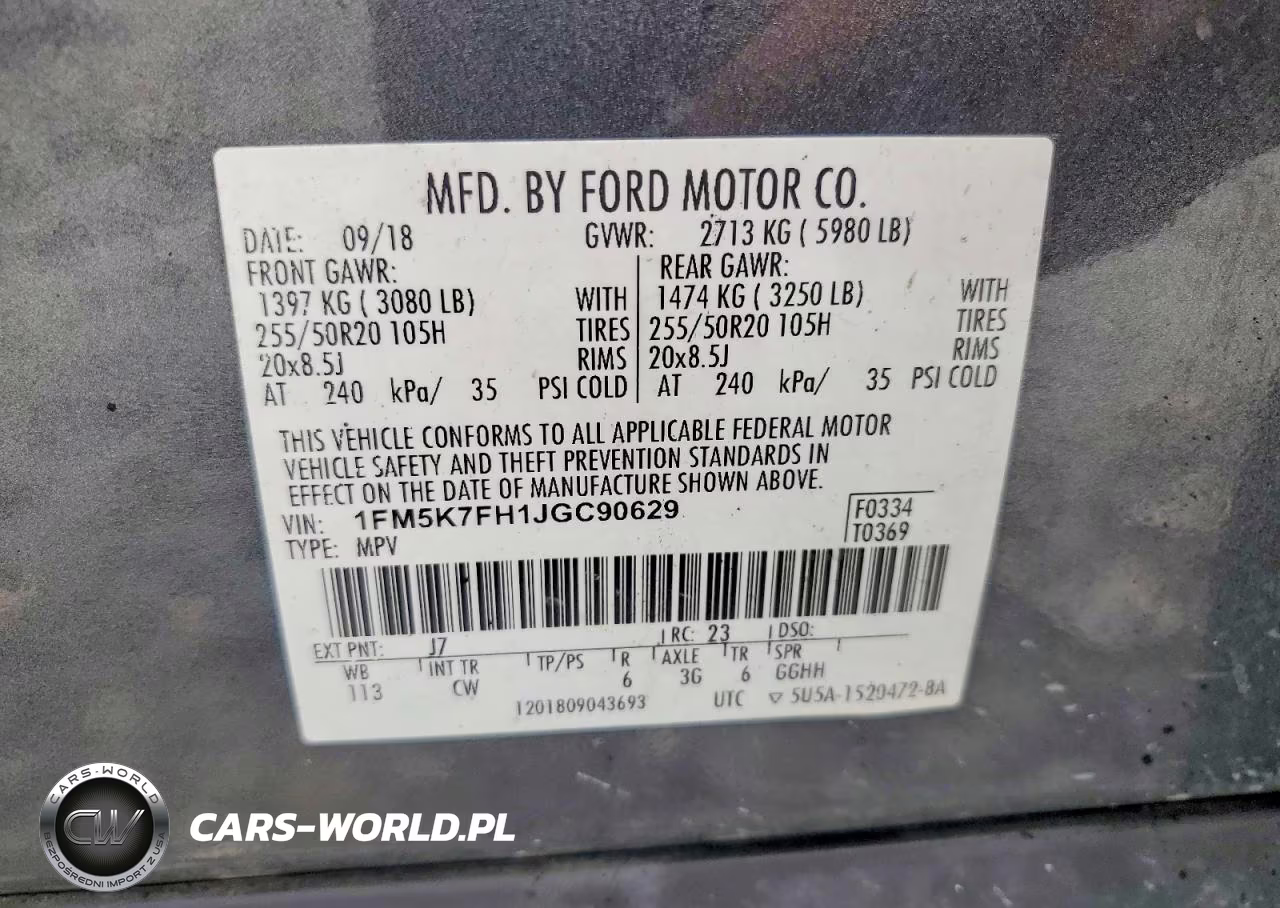 2018 Ford Explorer Limited VIN:1FM5K7FH1JGC90629 - 13