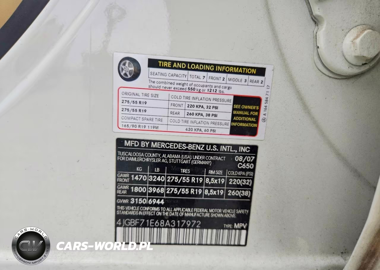 2008 Mercedes-Benz Gl 450 4Matic VIN:4JGBF71E68A317972 - 12