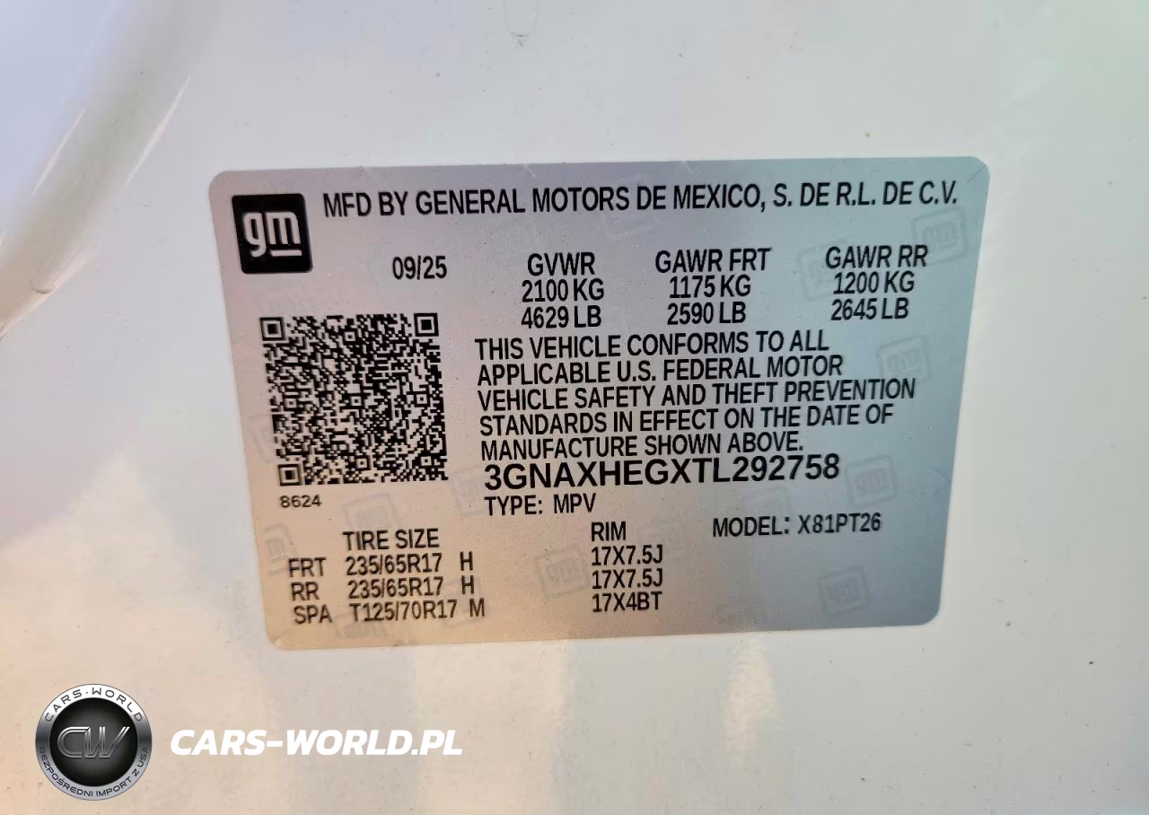 2026 Chevrolet Equinox Lt VIN:3GNAXHEGXTL292758 - 13