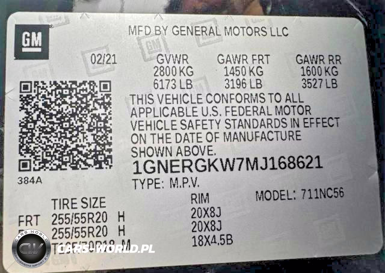 2021 Chevrolet Traverse Lt VIN:1GNERGKW7MJ168621 - 15