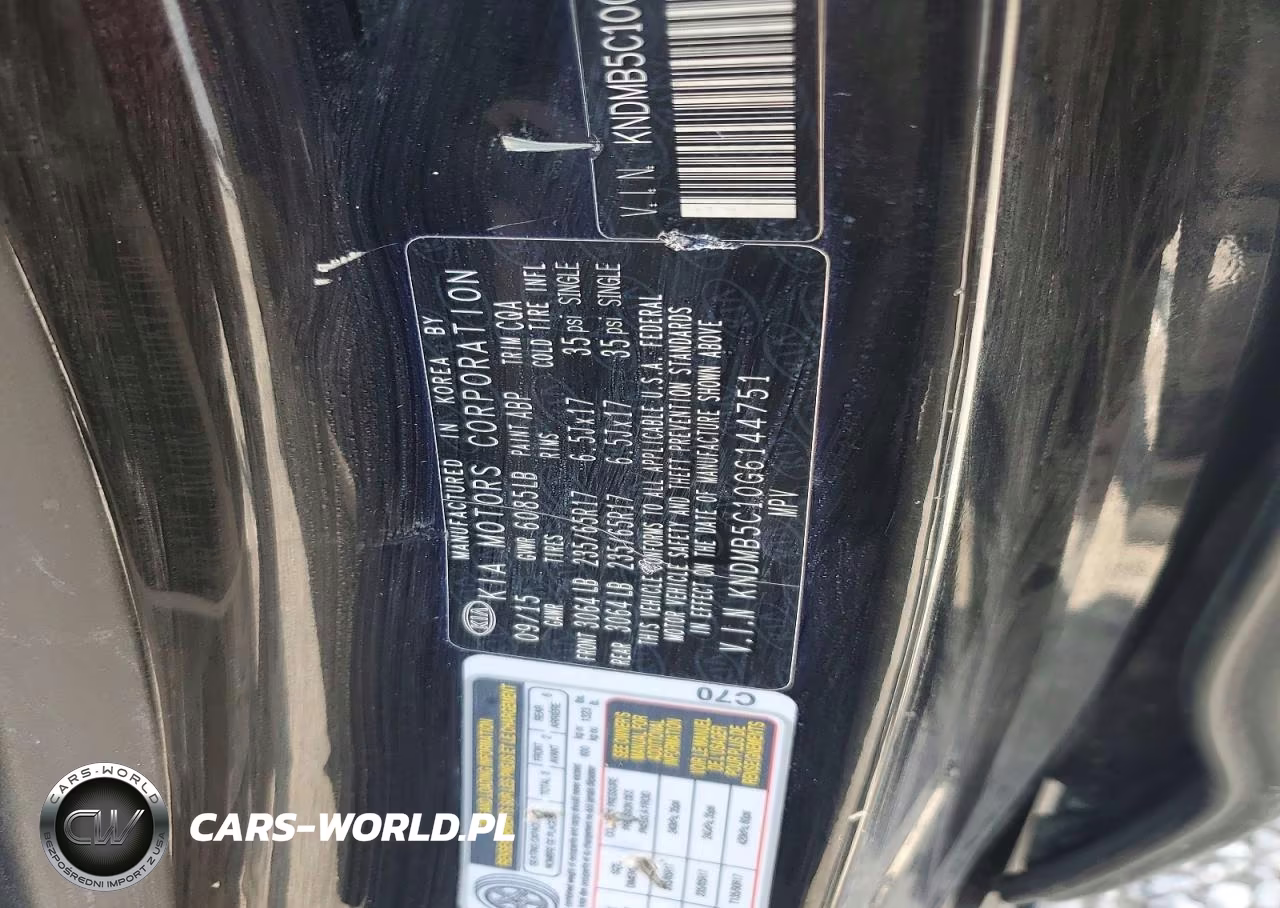 2016 Kia Sedona Lx VIN:KNDMB5C10G6144751 - 13