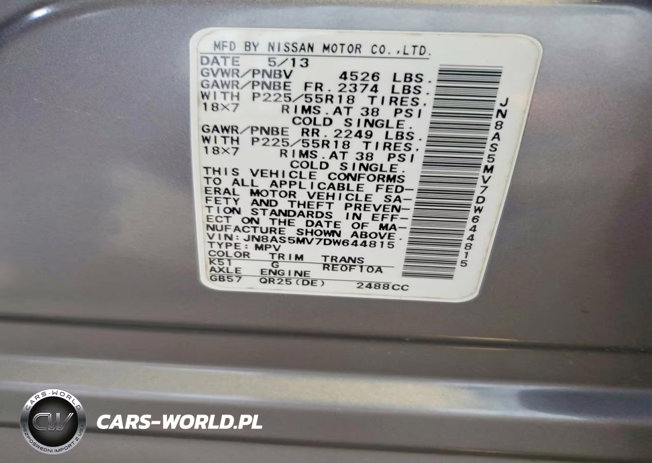 2013 Nissan Rogue S VIN:JN8AS5MV7DW644815 - 13