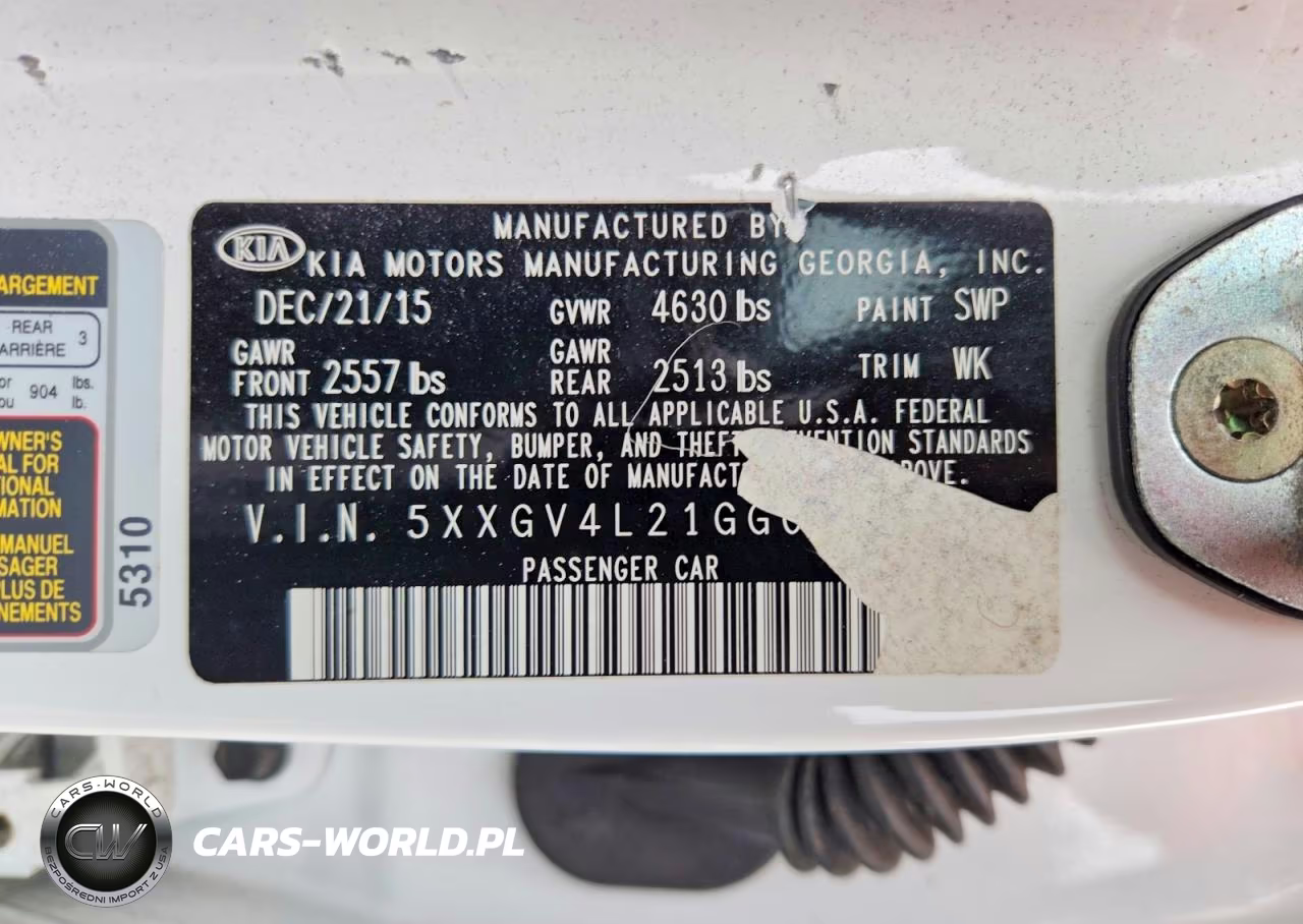 2016 Kia Optima Sxl VIN:5XXGV4L21GG033487 - 13