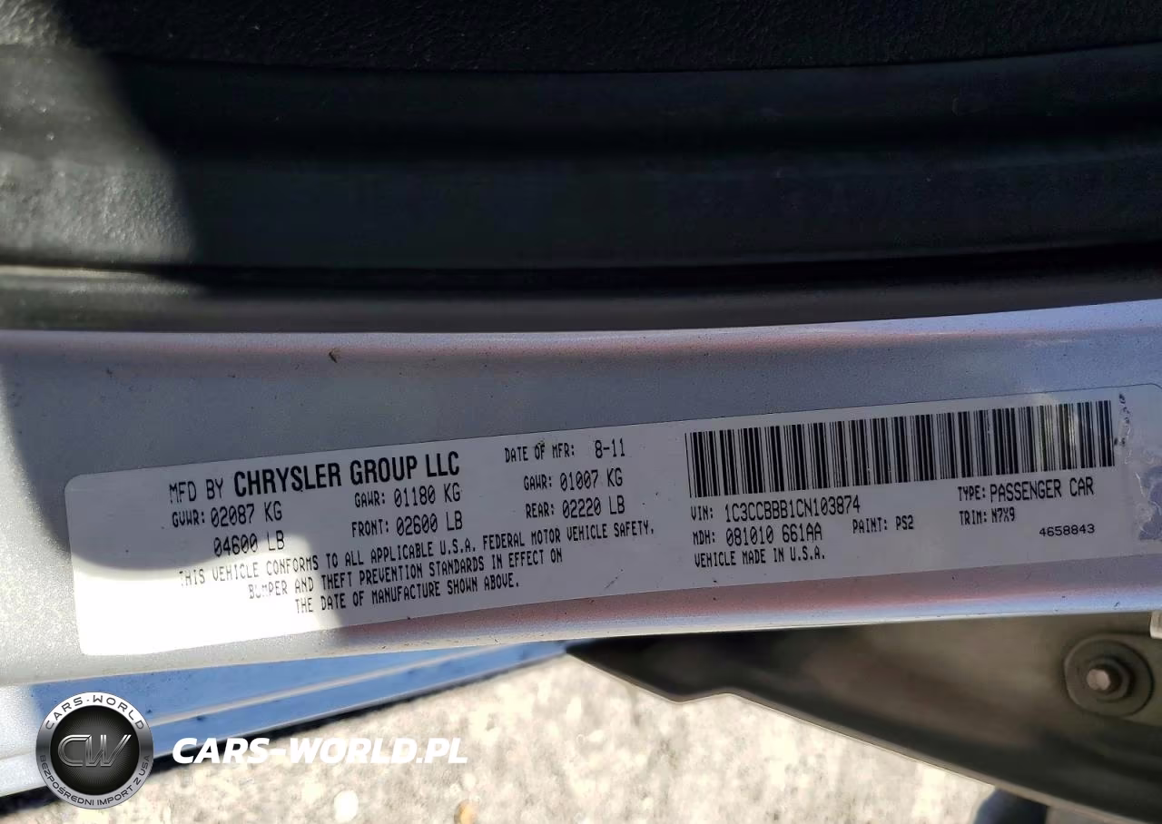 2012 Chrysler 200 Touring VIN:1C3CCBBB1CN103874 - 12