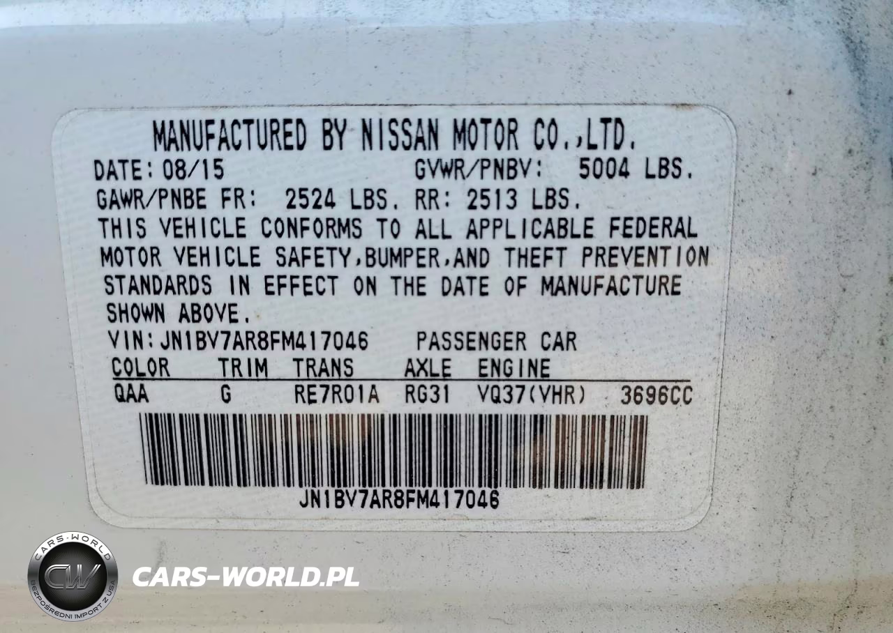 2015 Infiniti Q50 Sport VIN:JN1BV7AR8FM417046 - 12