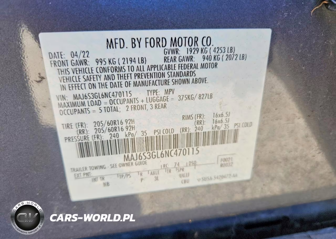 2022 Ford Ecosport Se VIN:MAJ6S3GL6NC470115 - 13