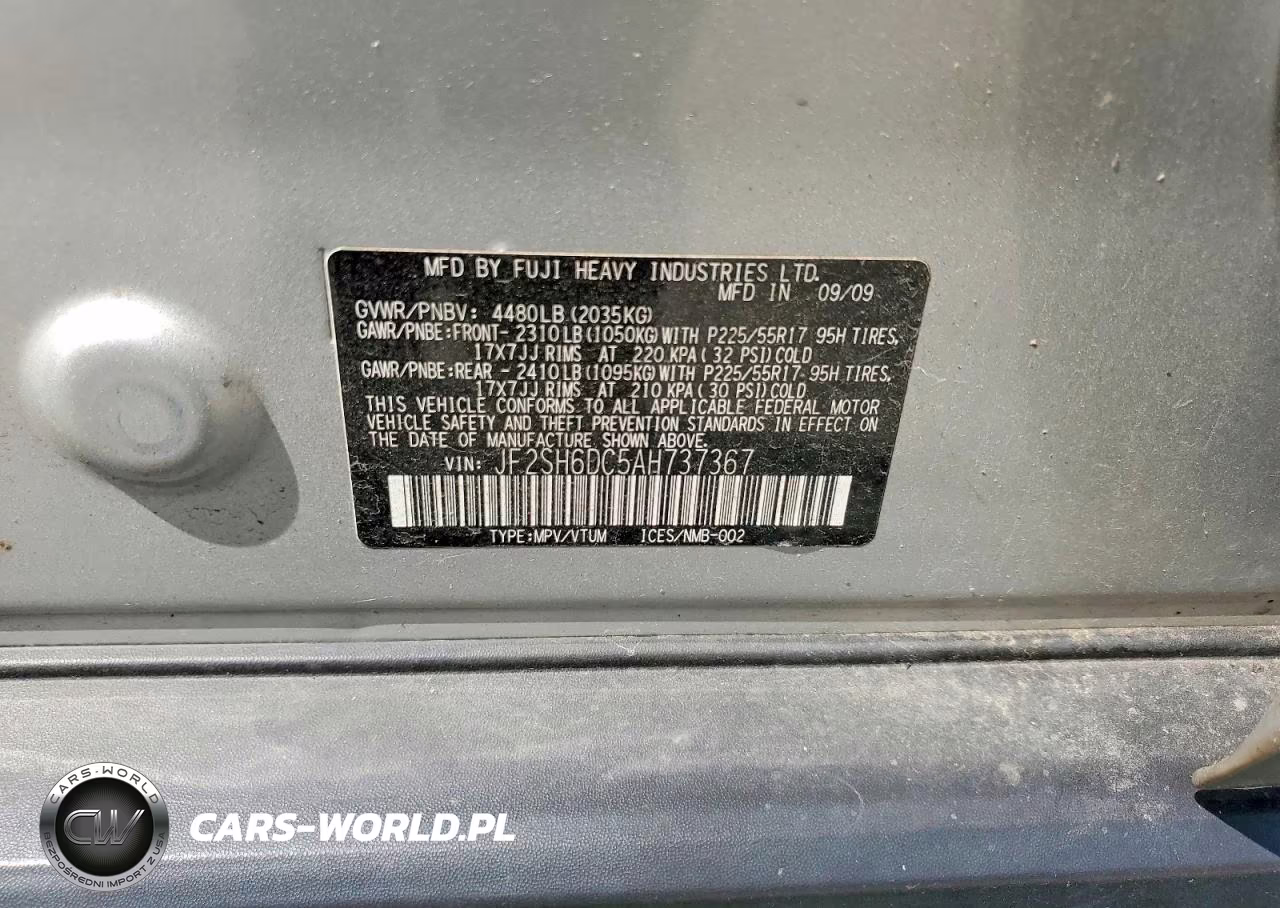 2010 Subaru Forester 2.5X Limited VIN:JF2SH6DC5AH737367 - 13