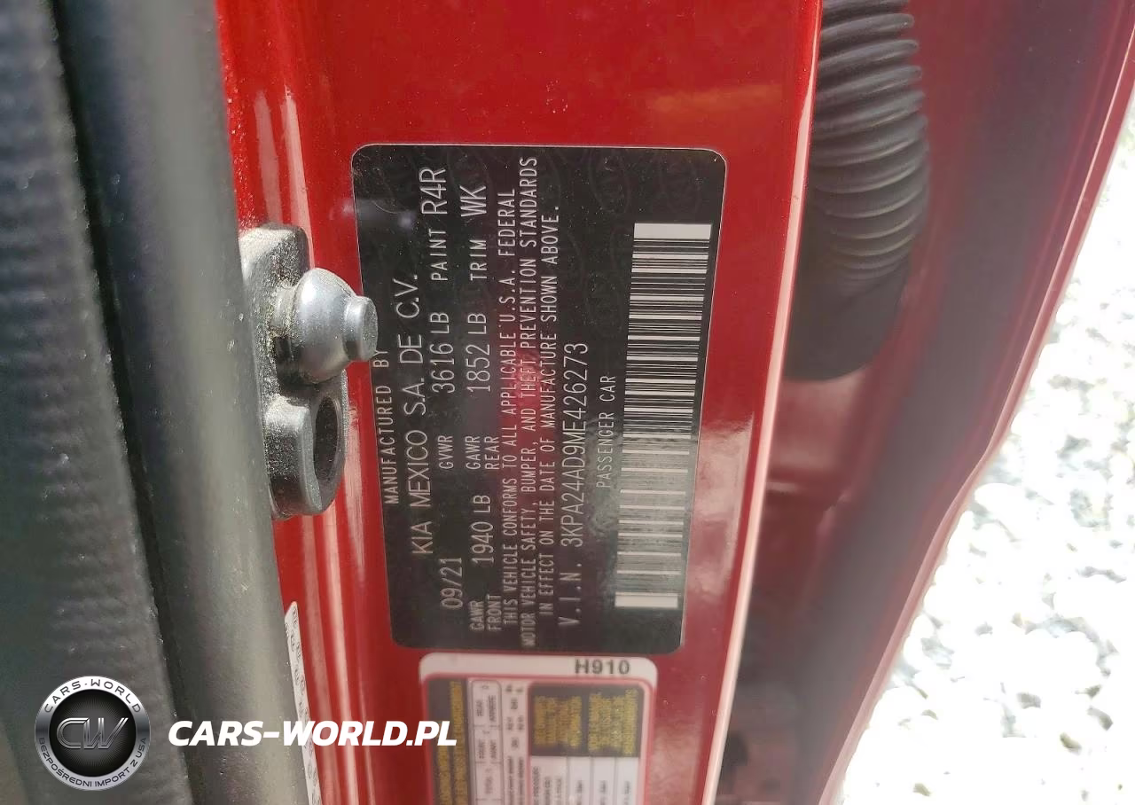 2021 Kia Rio S VIN:3KPA24AD9ME426273 - 12