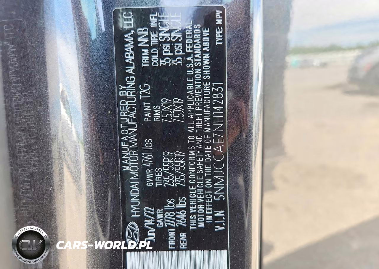 2022 Hyundai Tucson Sel VIN:5NMJCCAE7NH142831 - 13
