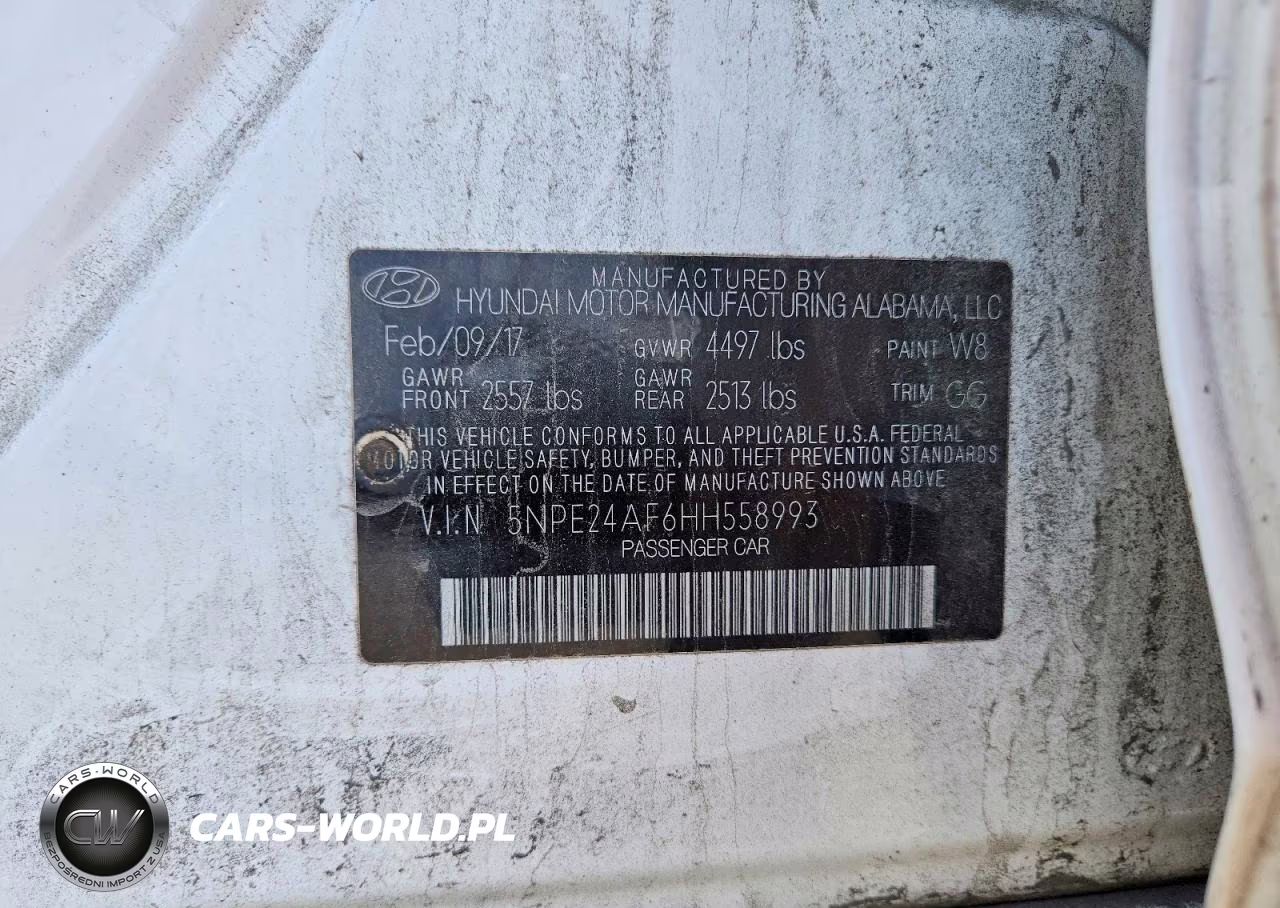 2017 Hyundai Sonata Se VIN:5NPE24AF6HH558993 - 12