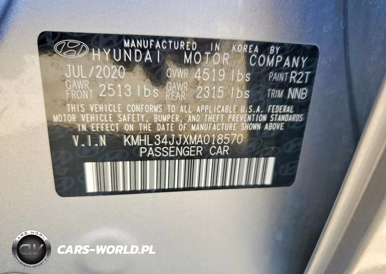 2021 Hyundai Sonata Hybrid Sel VIN:KMHL34JJXMA018570 - 13