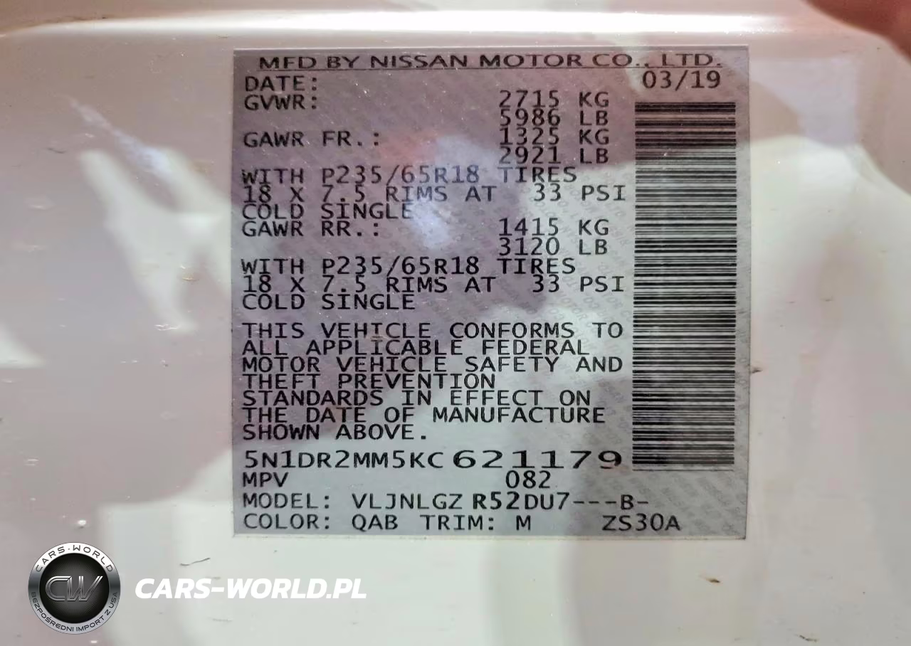 2019 Nissan Pathfinder Sl VIN:5N1DR2MM5KC621179 - 13