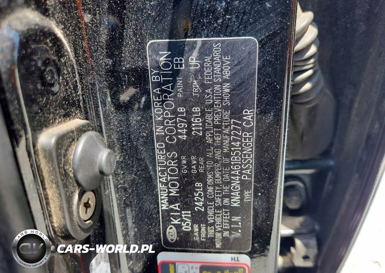 2011 Kia Optima Ex Turbo VIN:KNAGN4A61B5147277 - 12