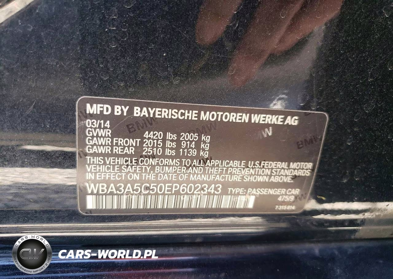 2014 BMW 328 I VIN:WBA3A5C50EP602343 - 12