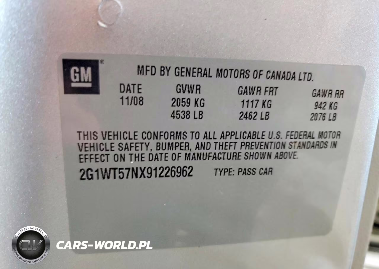 2009 Chevrolet Impala 1Lt VIN:2G1WT57NX91226962 - 12