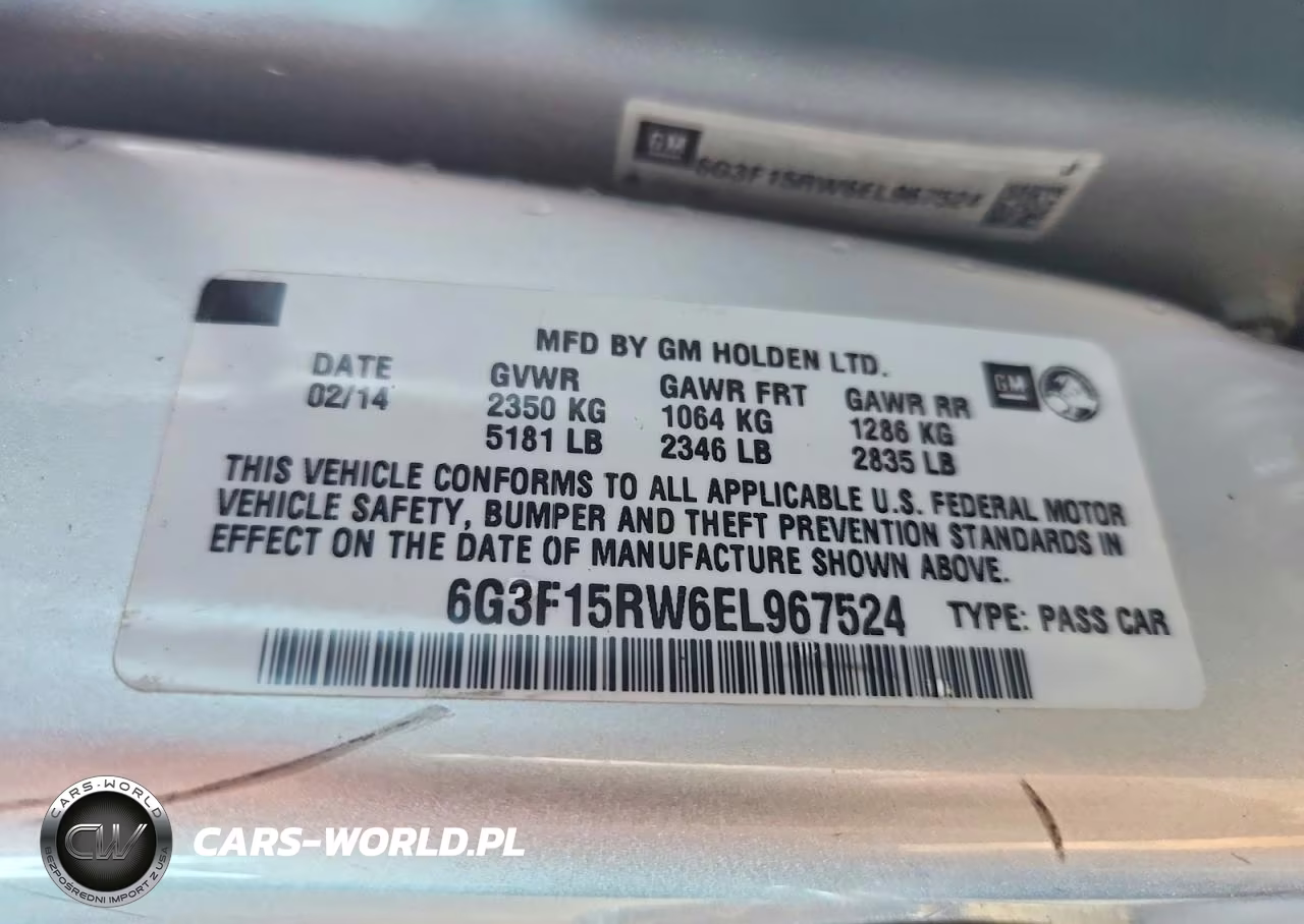 2014 Chevrolet Ss VIN:6G3F15RW6EL967524 - 13
