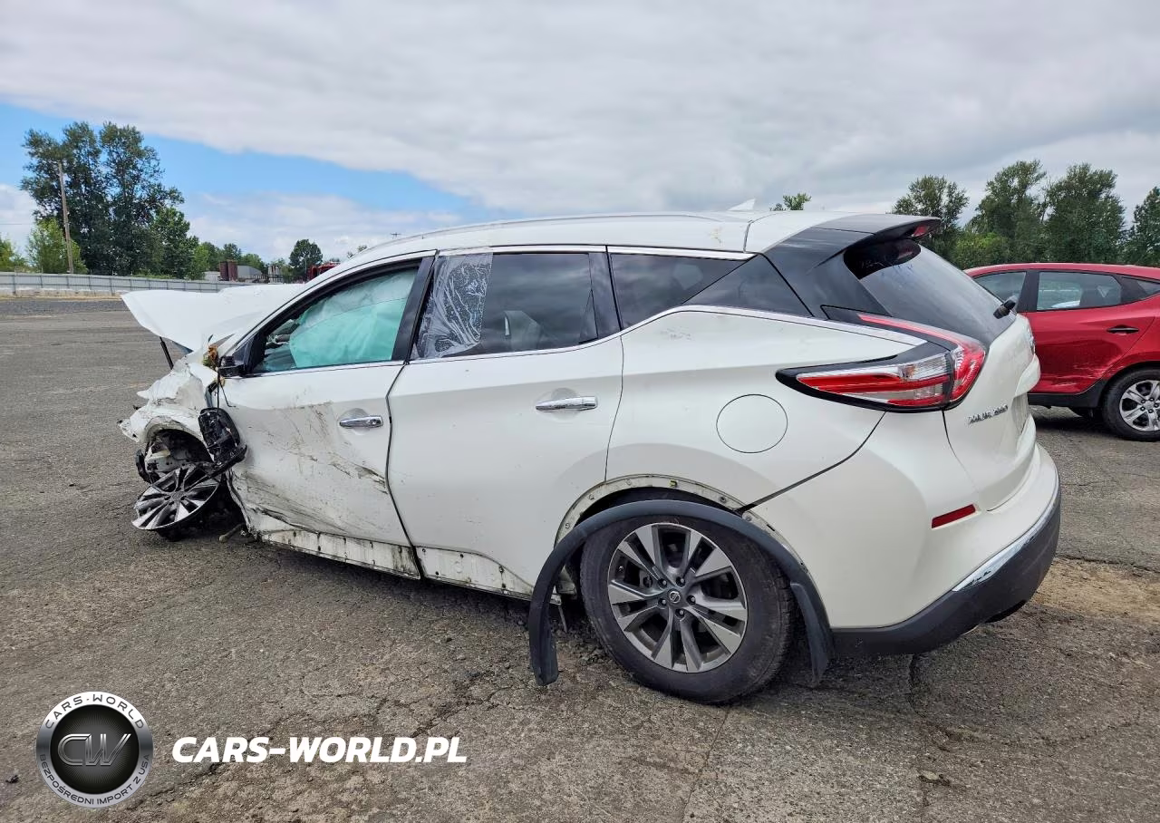 2015 Nissan Murano Sl VIN:5N1AZ2MH2FN262972 - 2