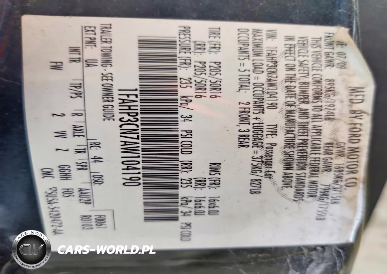 2010 Ford Focus Se VIN:1FAHP3CN7AW104190 - 12