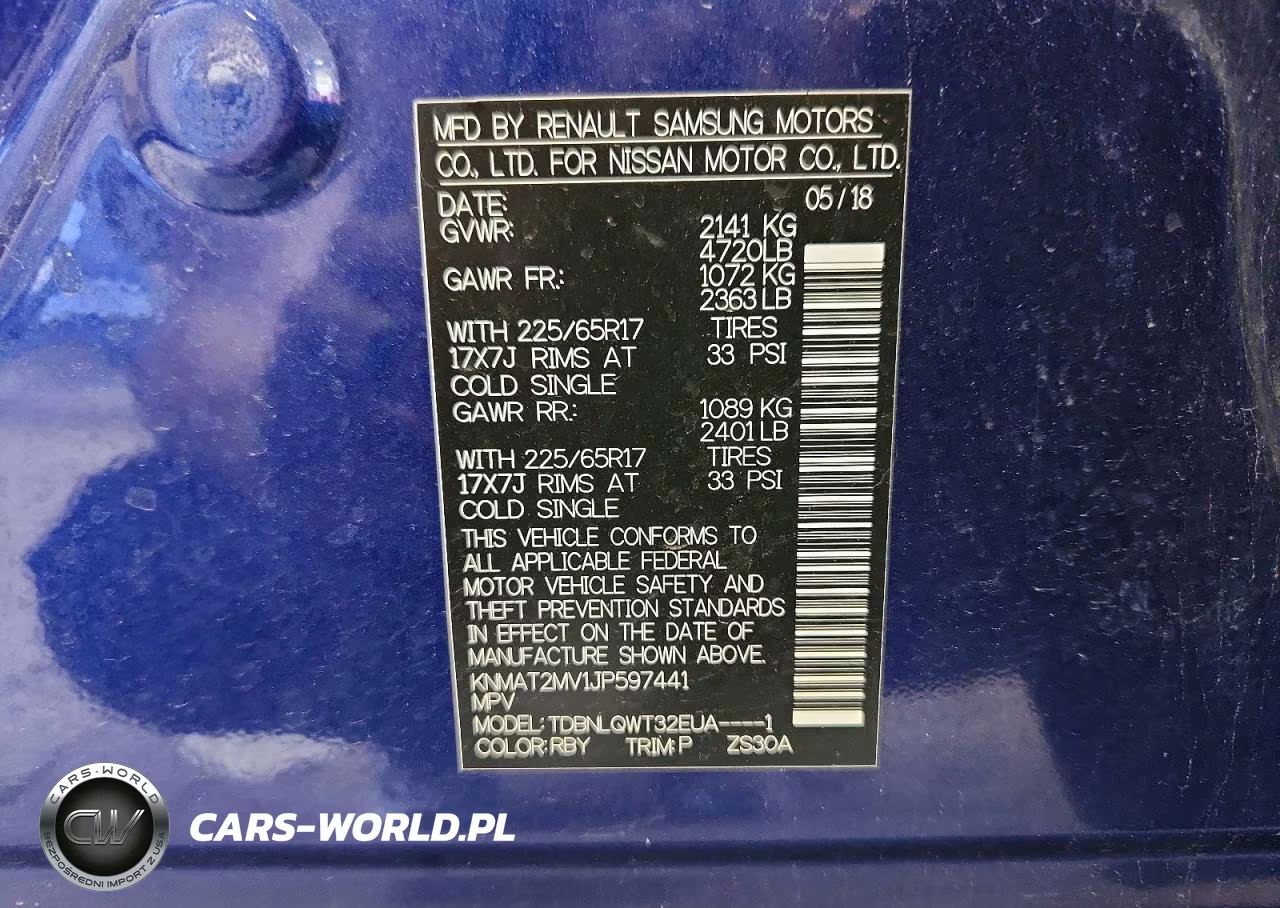 2018 Nissan Rogue Sv VIN:KNMAT2MV1JP597441 - 12