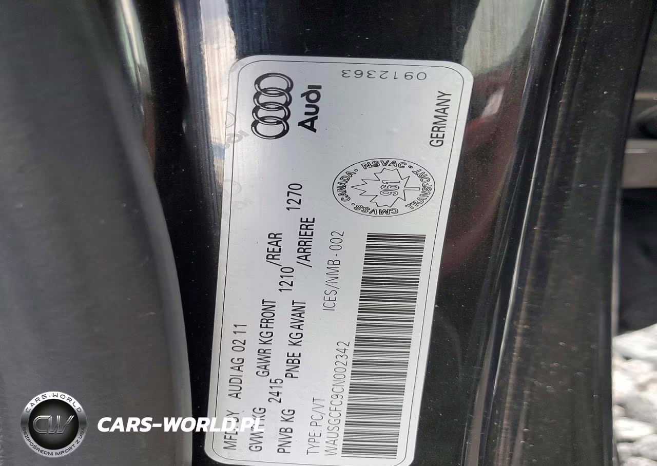 2012 Audi A7 Prestige VIN:WAUSGCFC9CN002342 - 12