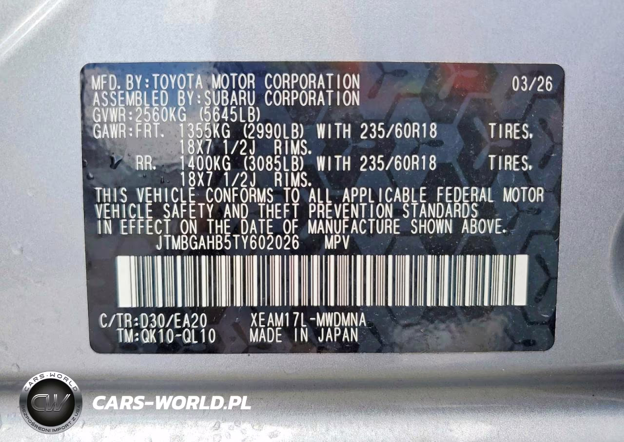 2026 Toyota Bz Woodland VIN:JTMBGAHB5TY602026 - 14