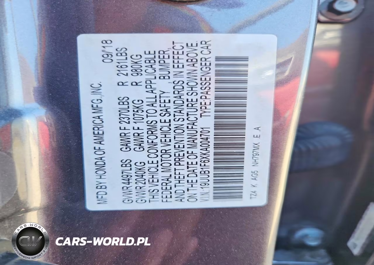 2019 Acura Tlx Technology VIN:19UUB1F6XKA004701 - 13