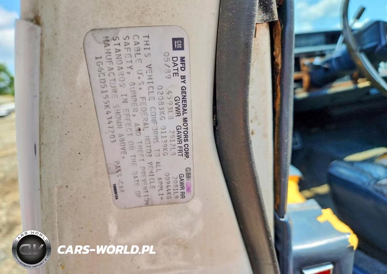 1989 Cadillac De Ville VIN:1G6CD5155K4347203 - 12