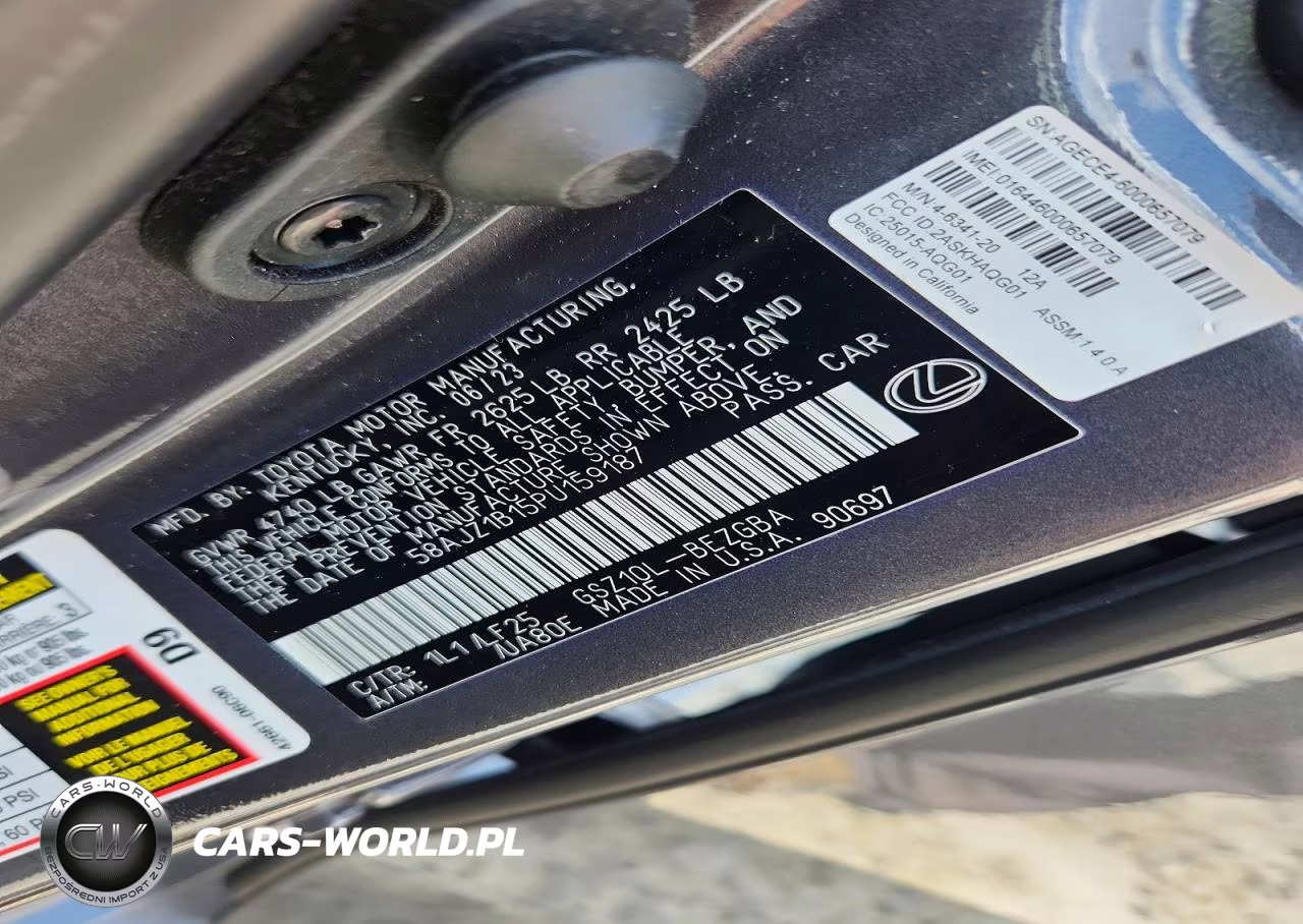 2023 Lexus Es 350 F Sport Handling VIN:58AJZ1B15PU159187 - 13