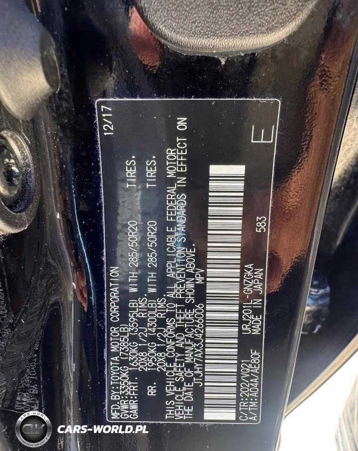 2018 Lexus Lx 570 VIN:JTJHY7AX3J4266006 - 12