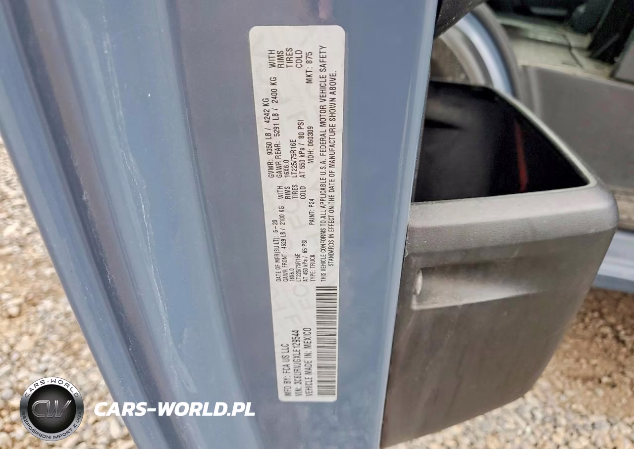 2020 Ram Promaster 3500 Delivery Van VIN:3C6URVJGXLE129544 - 13