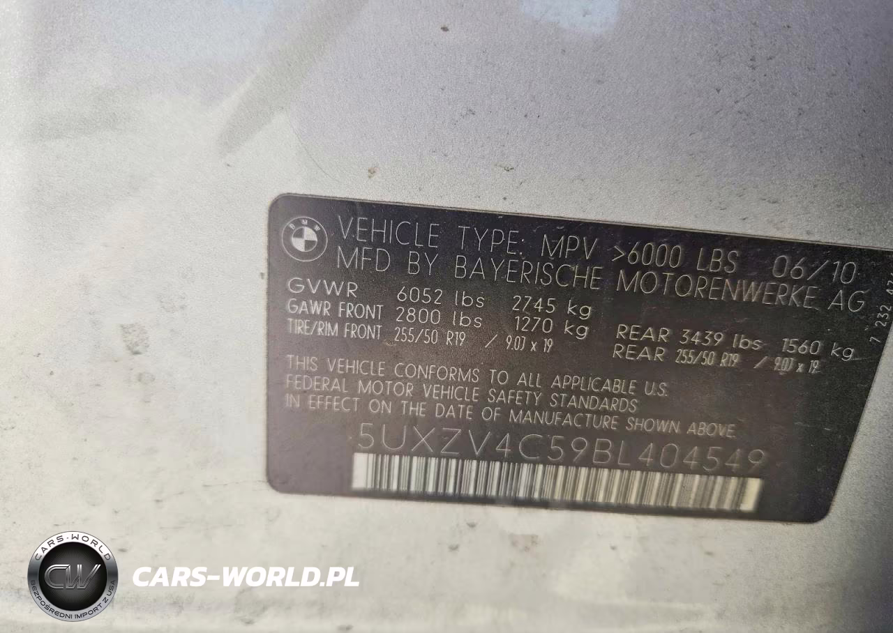 2011 BMW X5 xDrive35I VIN:5UXZV4C59BL404549 - 13