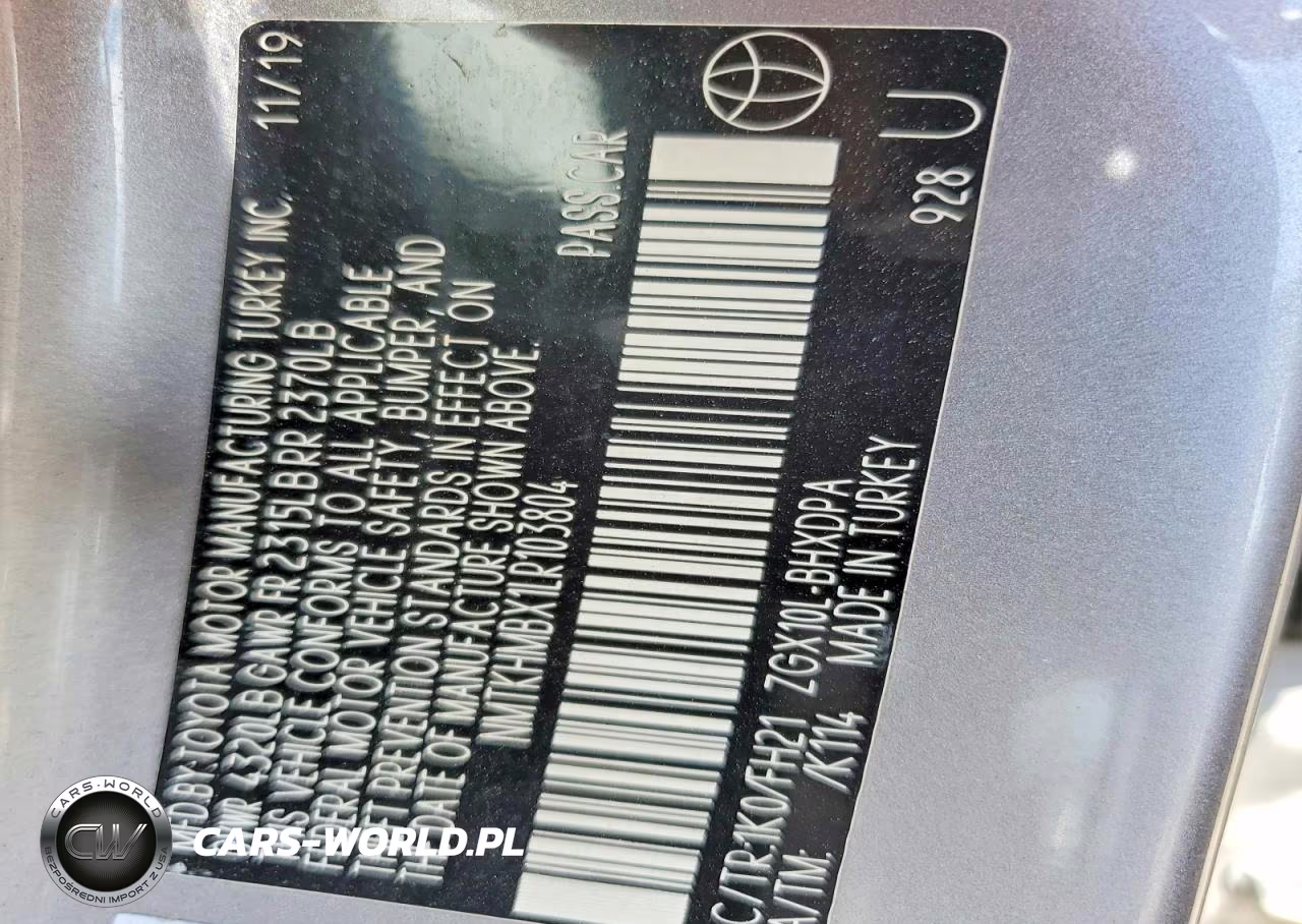 2020 Toyota C-Hr Le VIN:NMTKHMBX1LR103804 - 12