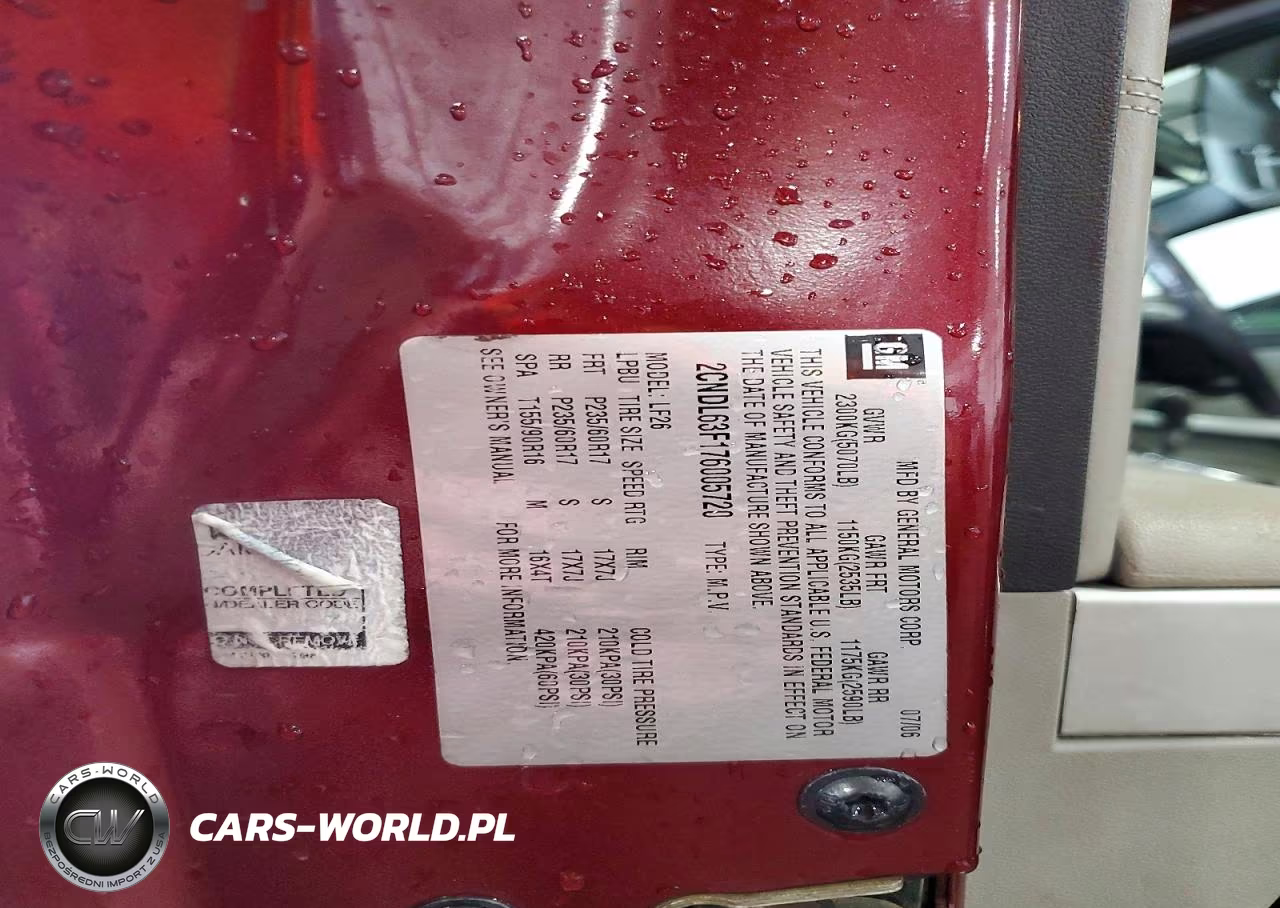 2007 Chevrolet Equinox Lt VIN:2CNDL63F176005720 - 13