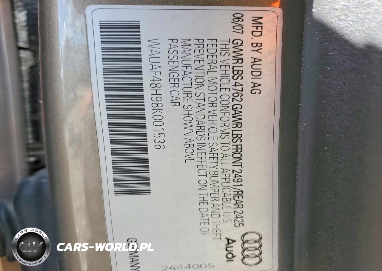 2008 Audi A4 2.0T Cabriolet VIN:WAUAF48H98K001536 - 12