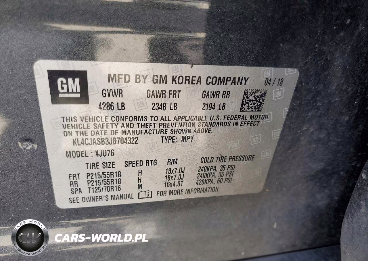 2018 Buick Encore Preferred VIN:KL4CJASB3JB704322 - 13