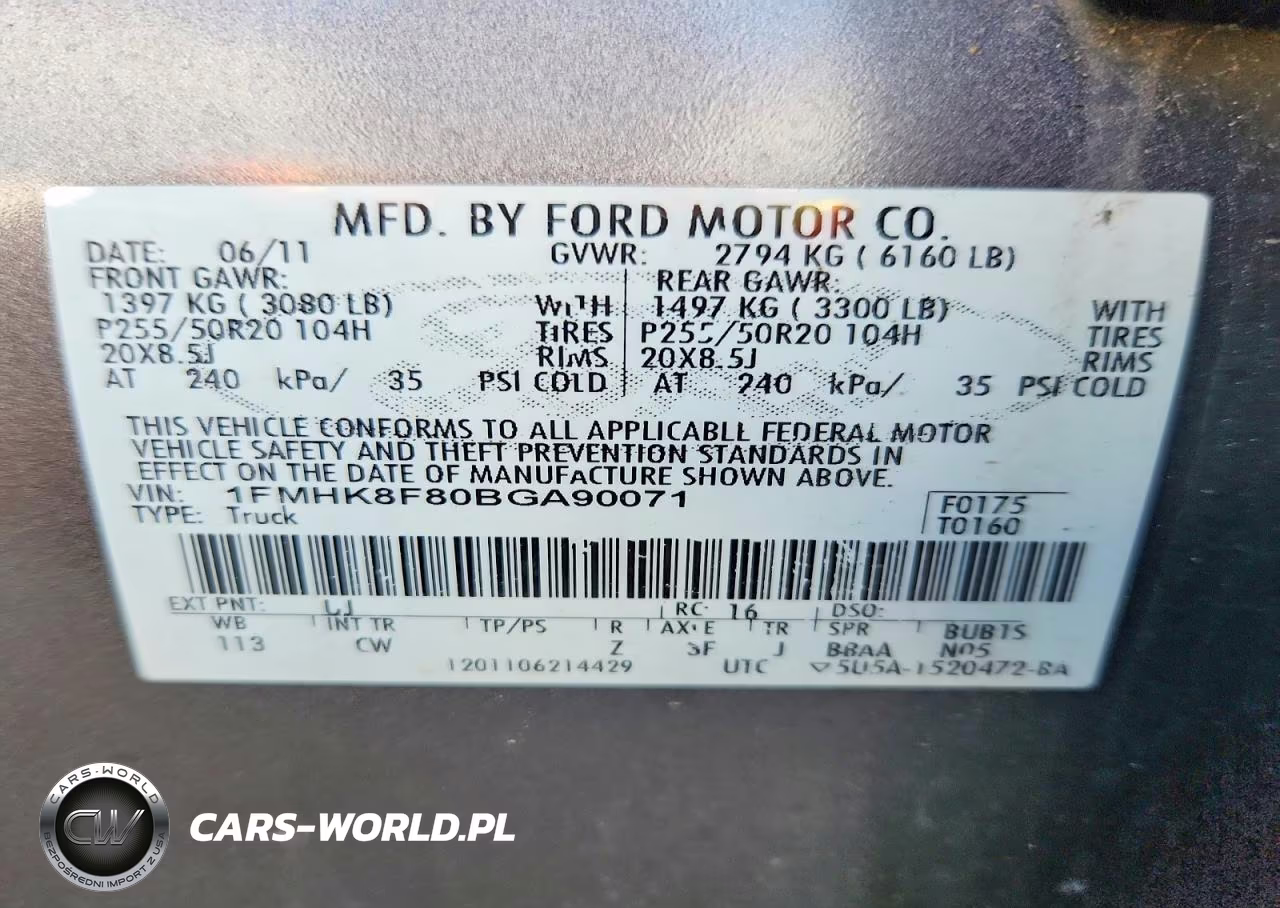 2011 Ford Explorer Limited VIN:1FMHK8F80BGA90071 - 13
