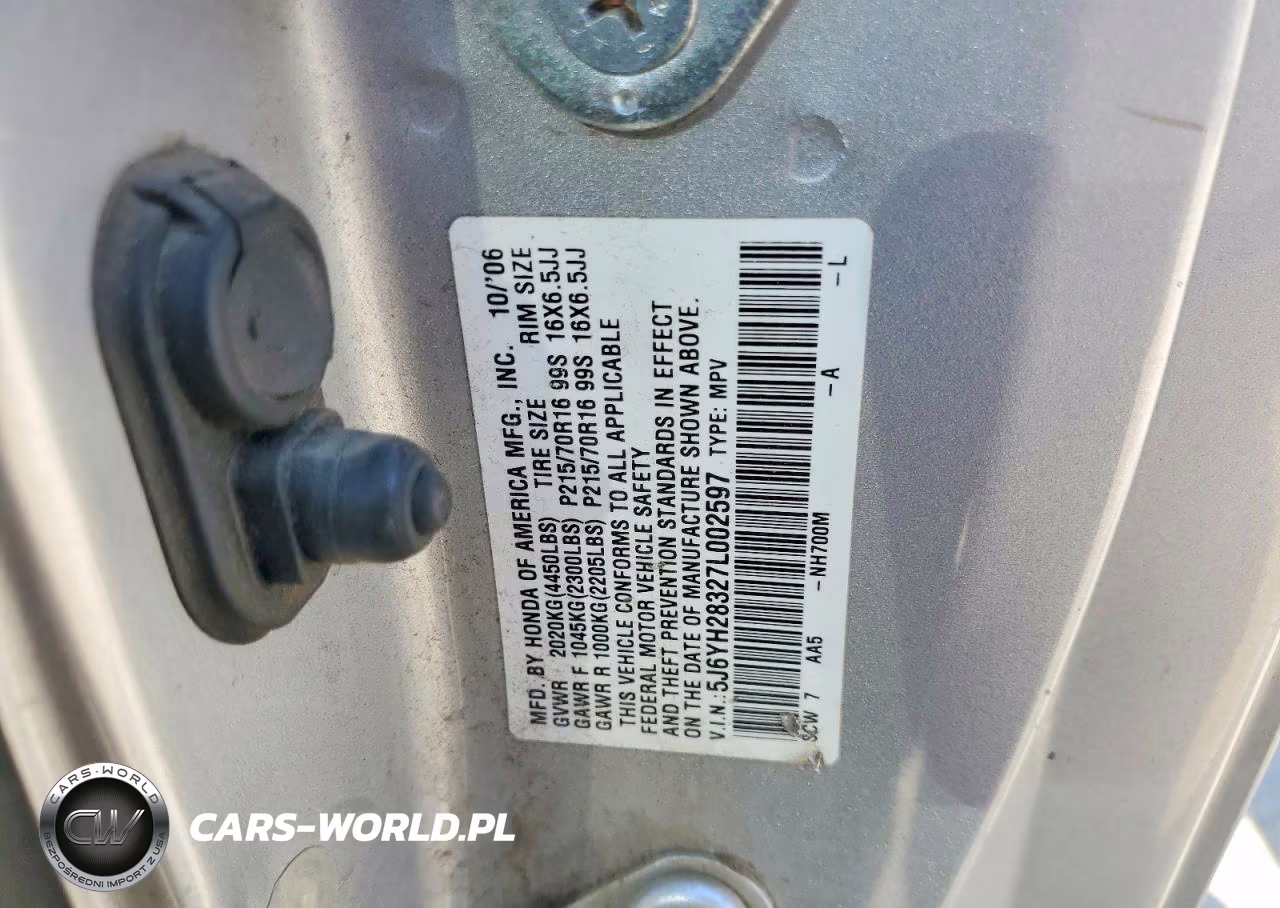 2007 Honda Element Lx VIN:5J6YH28327L002597 - 12