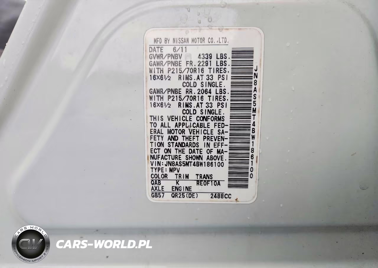 2011 Nissan Rogue S VIN:JN8AS5MT4BW186100 - 13