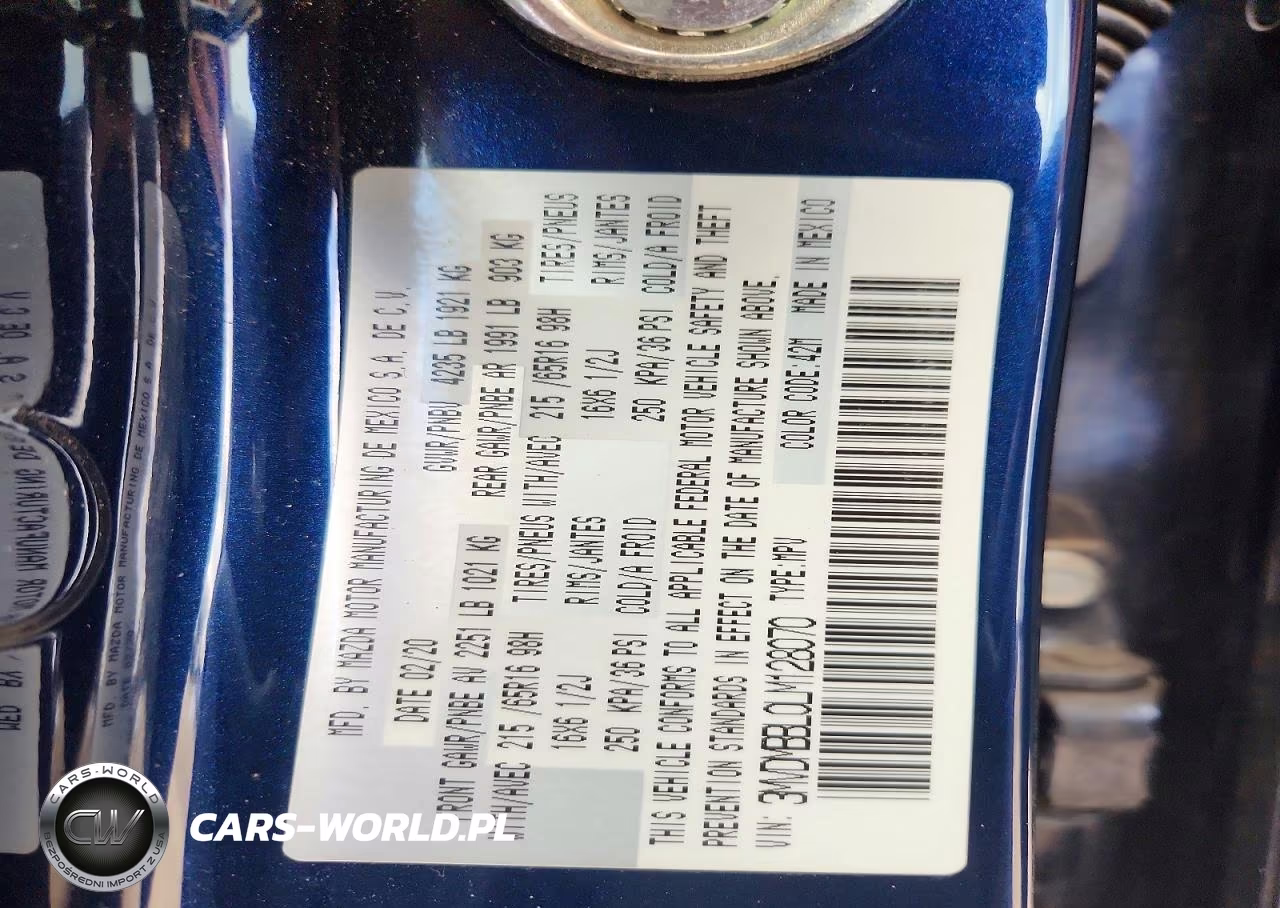 2020 Mazda Cx-30 VIN:3MVDMBBL0LM128070 - 13
