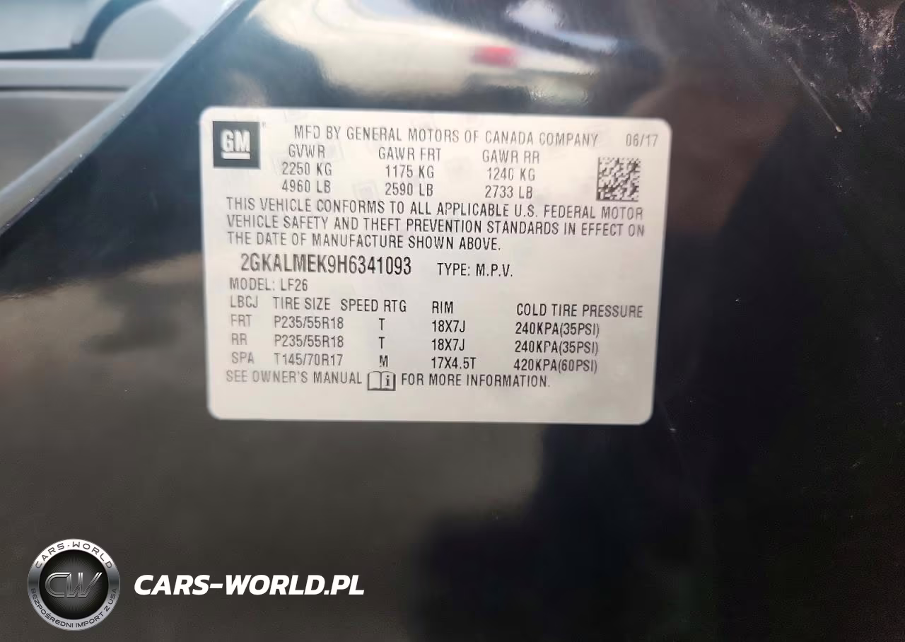 2017 GMC Terrain Sle VIN:2GKALMEK9H6341093 - 13