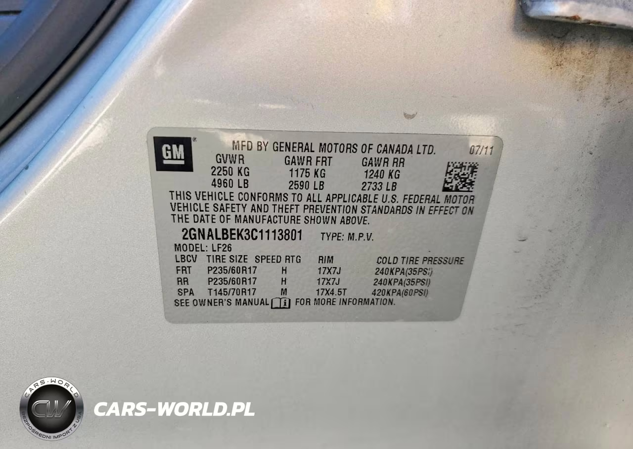 2012 Chevrolet Equinox Ls VIN:2GNALBEK3C1113801 - 13