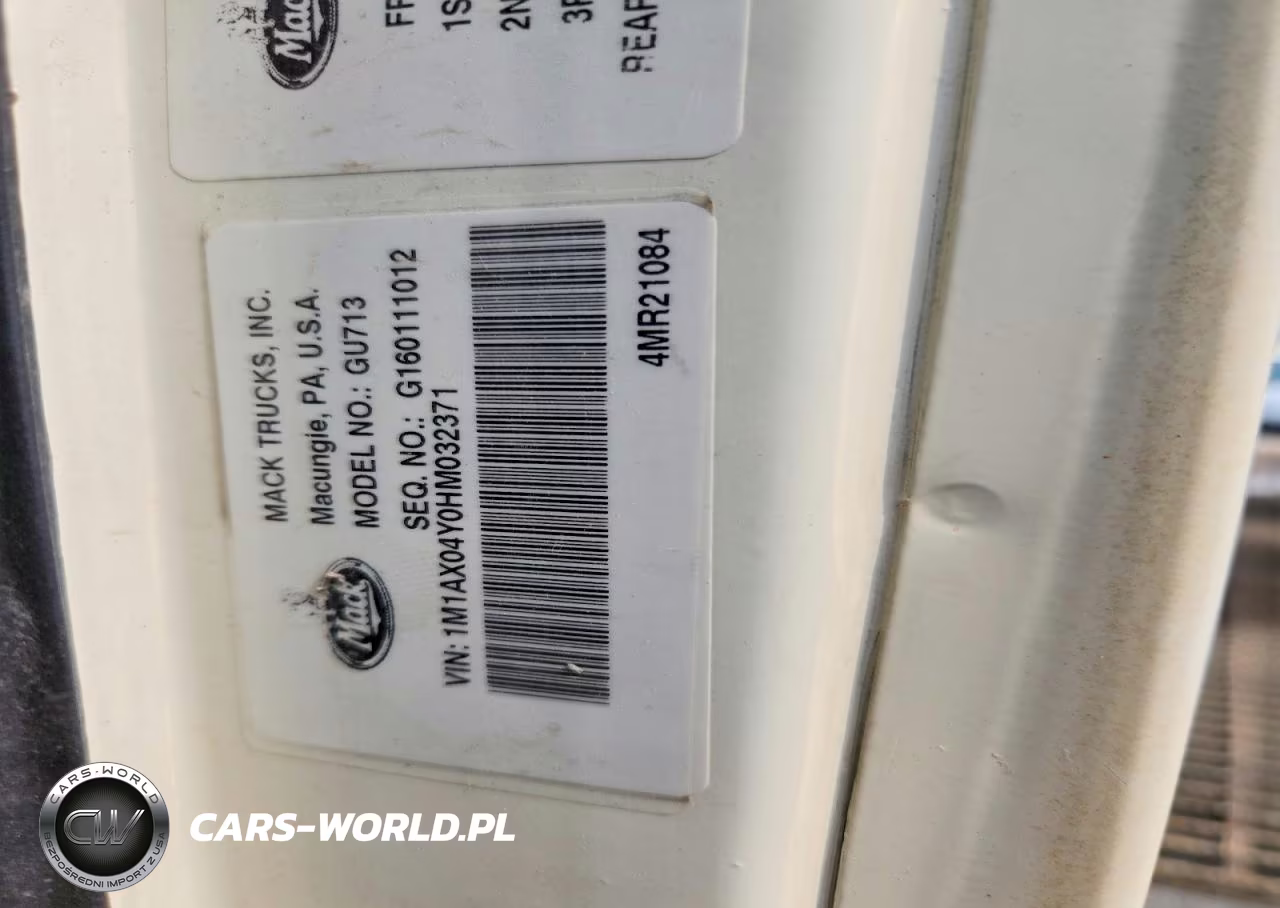 2017 Mack Gu713 Semi Truck VIN:1M1AX04Y0HM032371 - 11