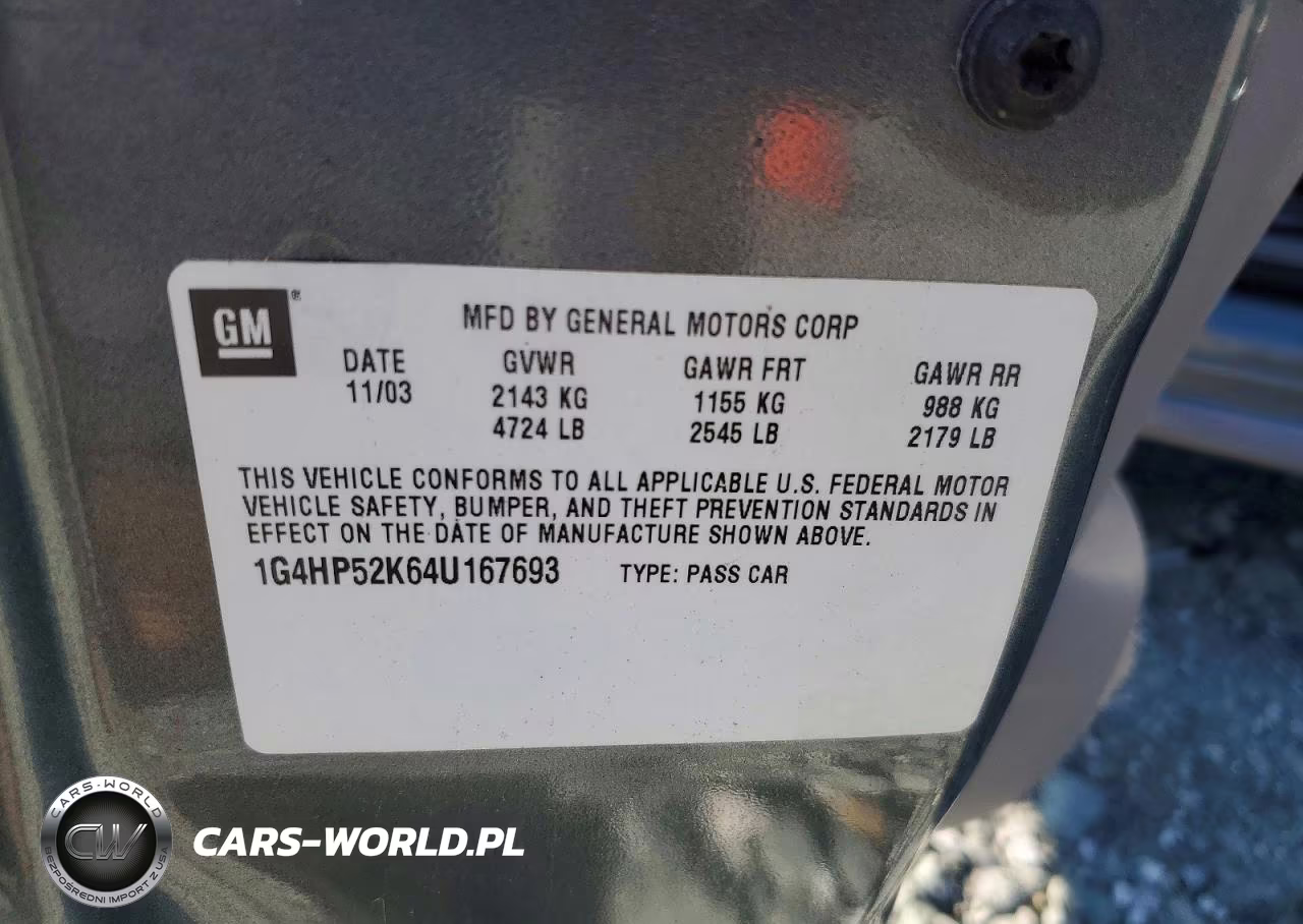 2004 Buick Lesabre Custom VIN:1G4HP52K64U167693 - 12