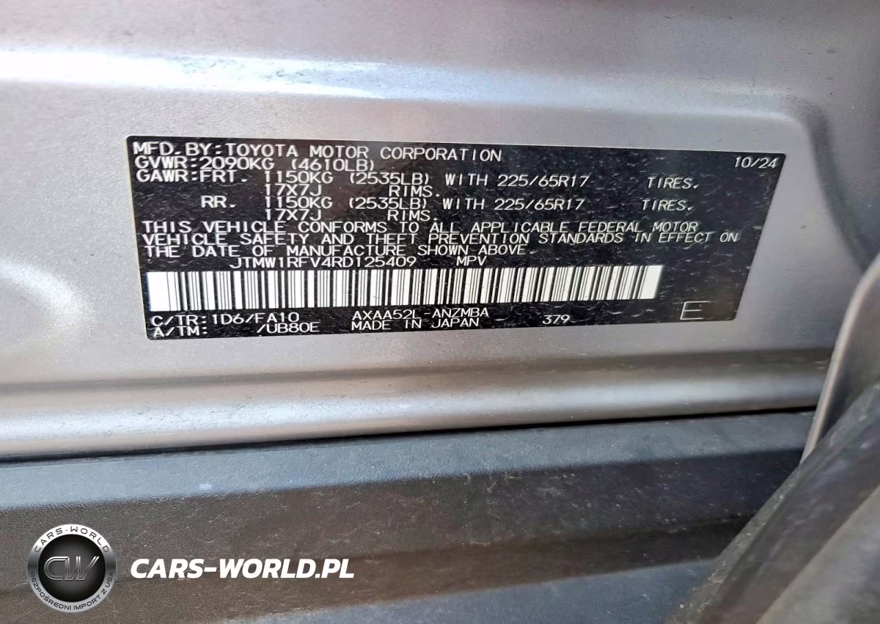 2024 Toyota Rav4 Xle VIN:JTMW1RFV4RD125409 - 14