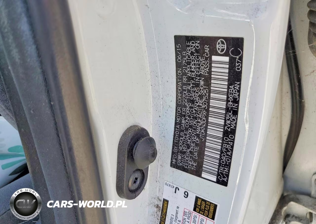 2015 Toyota Prius Plug-In Hybrid Base VIN:JTDKN3DPXF3075251 - 12