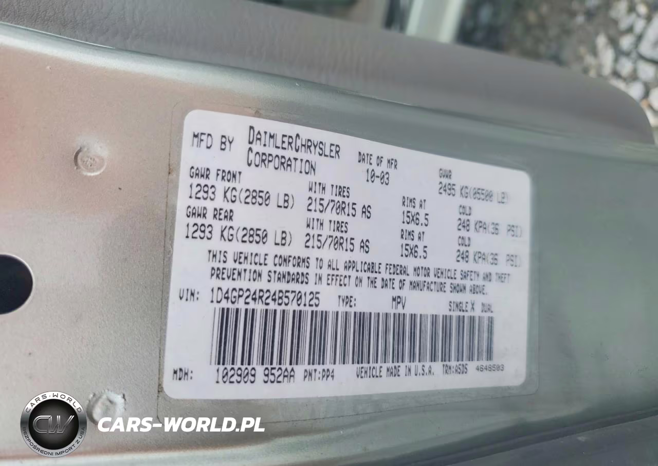 2004 Dodge Grand Caravan Se VIN:1D4GP24R24B570125 - 13
