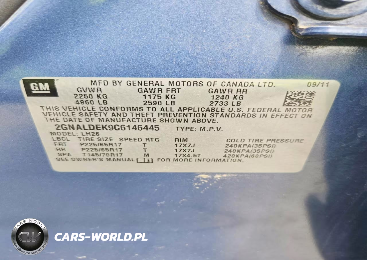 2012 Chevrolet Equinox Lt VIN:2GNALDEK9C6146445 - 13