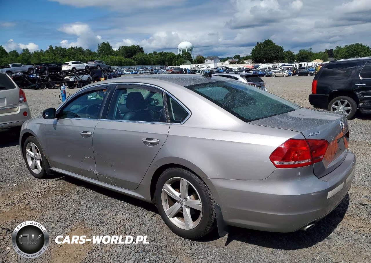 2012 Volkswagen Passat Se VIN:1VWBP7A32CC104916 - 2