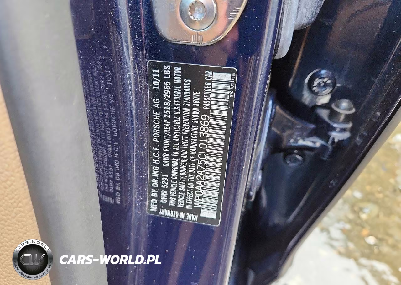 2012 Porsche Panamera 2 VIN:WP0AA2A75CL013869 - 12